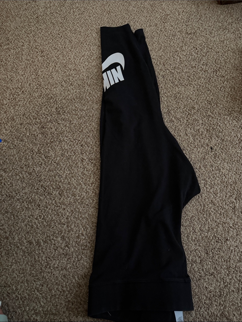 Nike Black leggings with White Care Tag